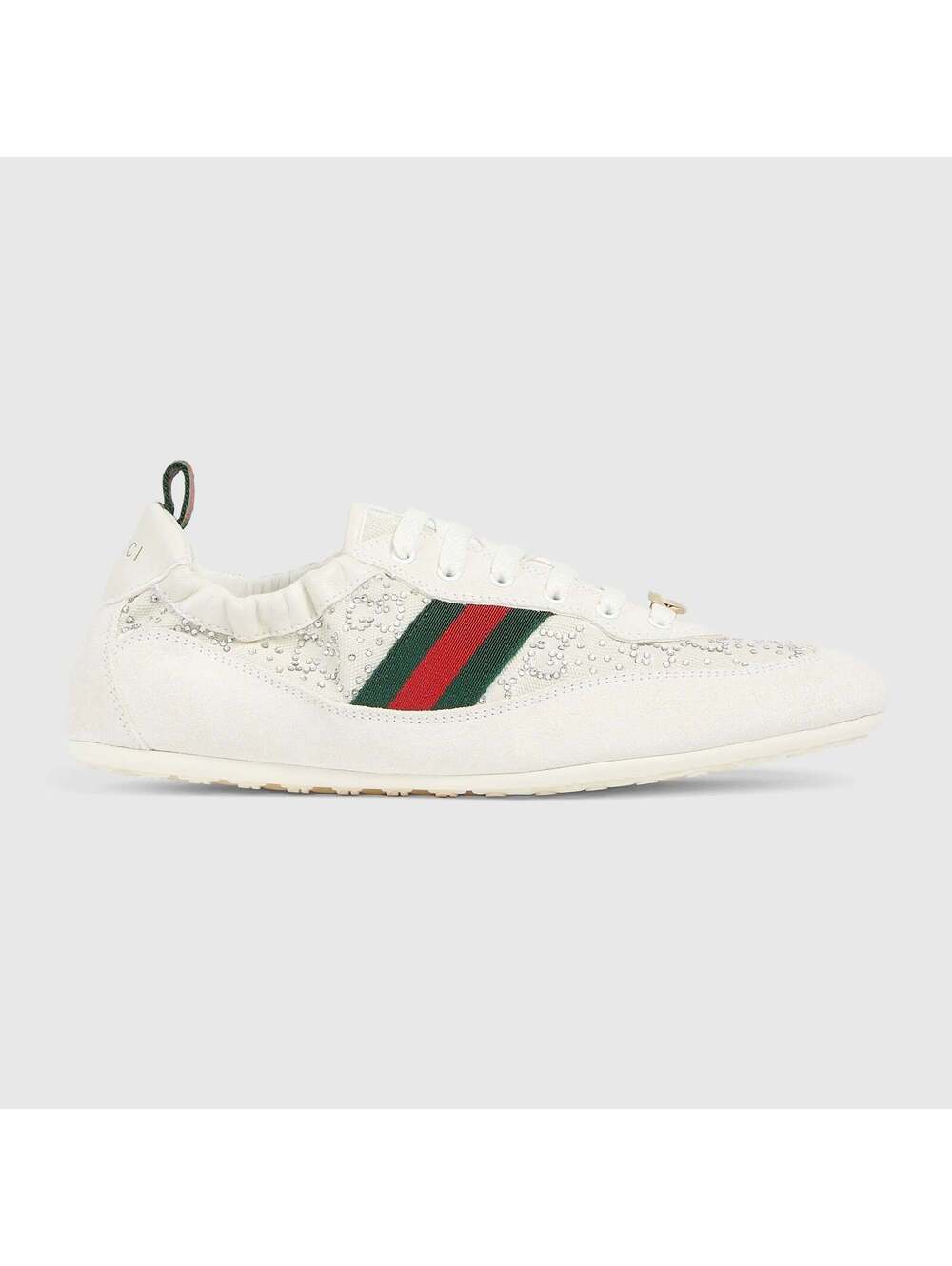 Gucci Shift GG Web Crystal Sneakers(PLEASE REQUEST YOUR SIZE BEFORE PURCHASING)